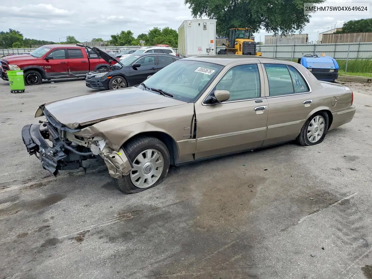 2004 Mercury Grand Marquis Ls VIN: 2MEHM75W04X649624 Lot: 55653676