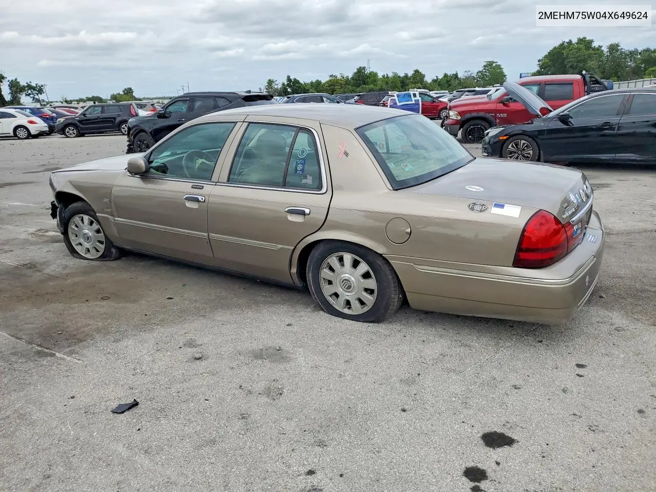 2004 Mercury Grand Marquis Ls VIN: 2MEHM75W04X649624 Lot: 55653676