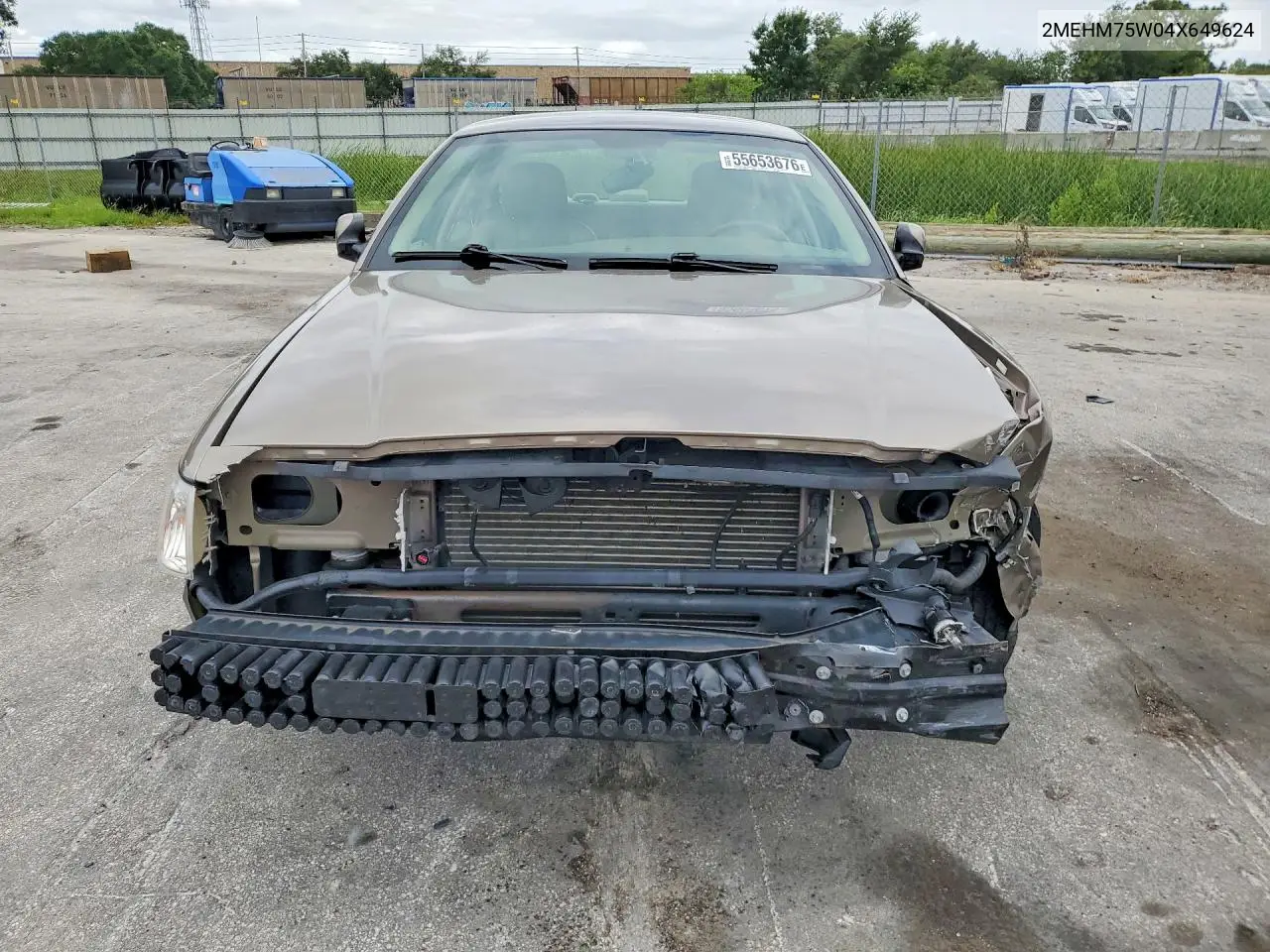 2004 Mercury Grand Marquis Ls VIN: 2MEHM75W04X649624 Lot: 55653676