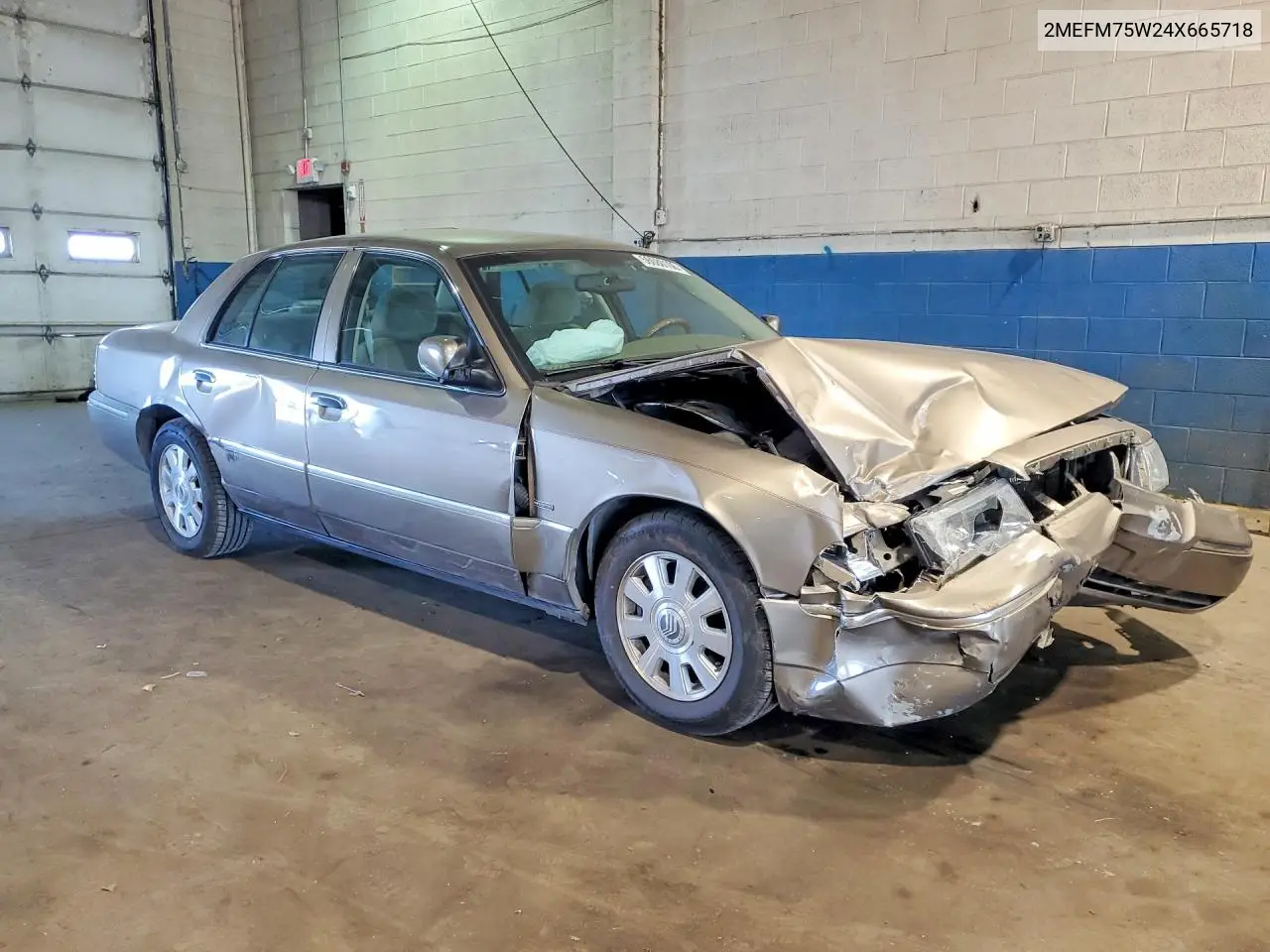 2004 Mercury Grand Marquis Ls VIN: 2MEFM75W24X665718 Lot: 56080106