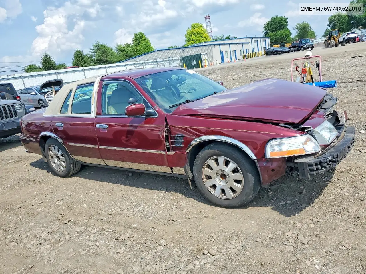 2004 Mercury Grand Marquis Ls VIN: 2MEFM75W74X622010 Lot: 57045026