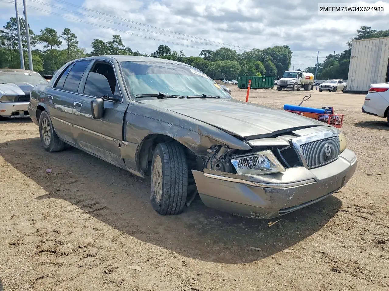 2004 Mercury Grand Marquis Ls VIN: 2MEFM75W34X624983 Lot: 58284436