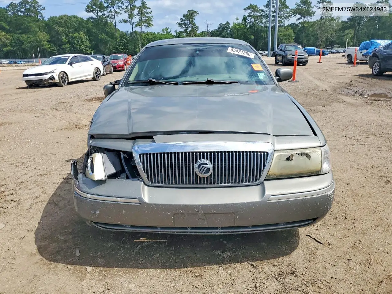 2004 Mercury Grand Marquis Ls VIN: 2MEFM75W34X624983 Lot: 58284436