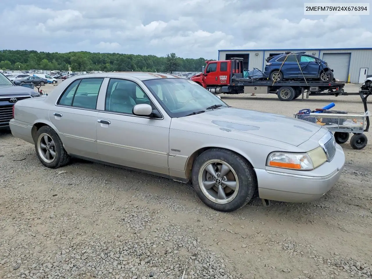 2004 Mercury Grand Marquis Ls VIN: 2MEFM75W24X676394 Lot: 58731456