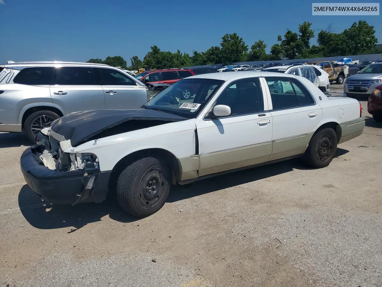 2004 Mercury Grand Marquis Gs VIN: 2MEFM74WX4X645265 Lot: 60677706