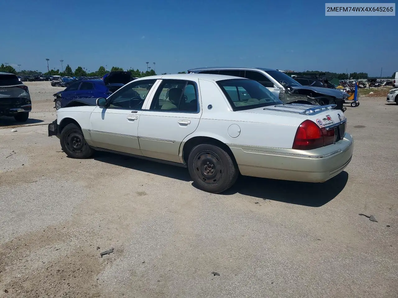 2004 Mercury Grand Marquis Gs VIN: 2MEFM74WX4X645265 Lot: 60677706