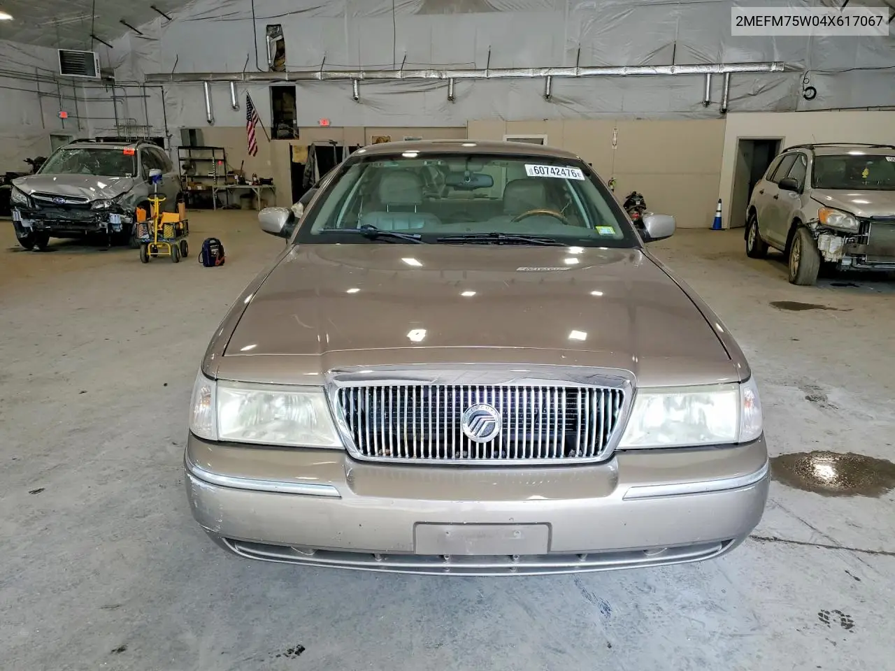 2004 Mercury Grand Marquis Ls VIN: 2MEFM75W04X617067 Lot: 60742476