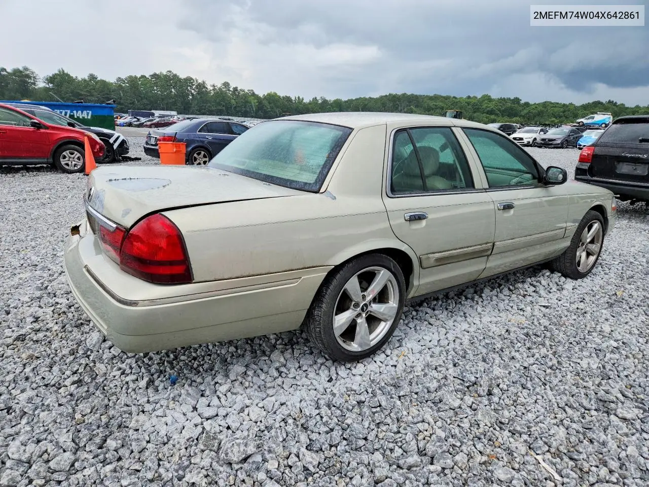 2004 Mercury Grand Marquis Gs VIN: 2MEFM74W04X642861 Lot: 60764516