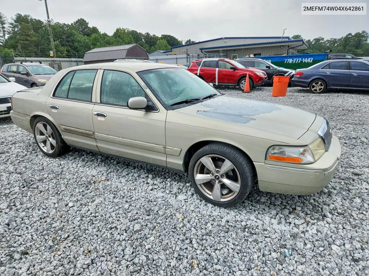 2004 Mercury Grand Marquis Gs VIN: 2MEFM74W04X642861 Lot: 60764516