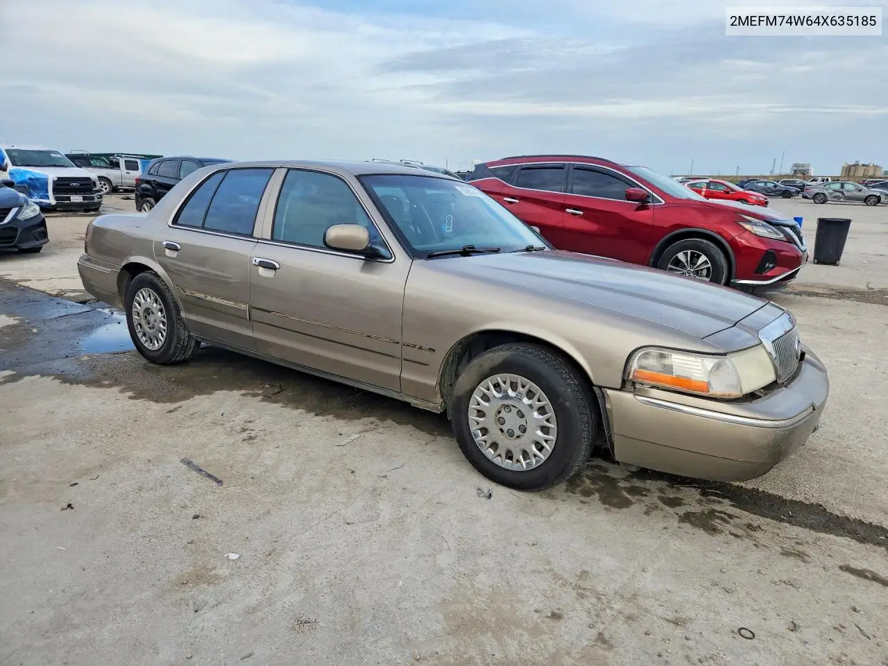 2004 Mercury Grand Marquis Gs VIN: 2MEFM74W64X635185 Lot: 60967646