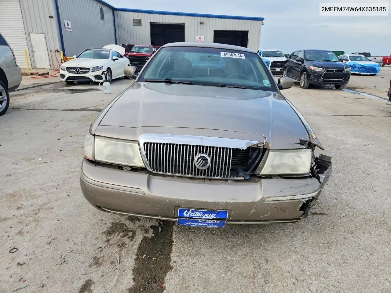 2004 Mercury Grand Marquis Gs VIN: 2MEFM74W64X635185 Lot: 60967646