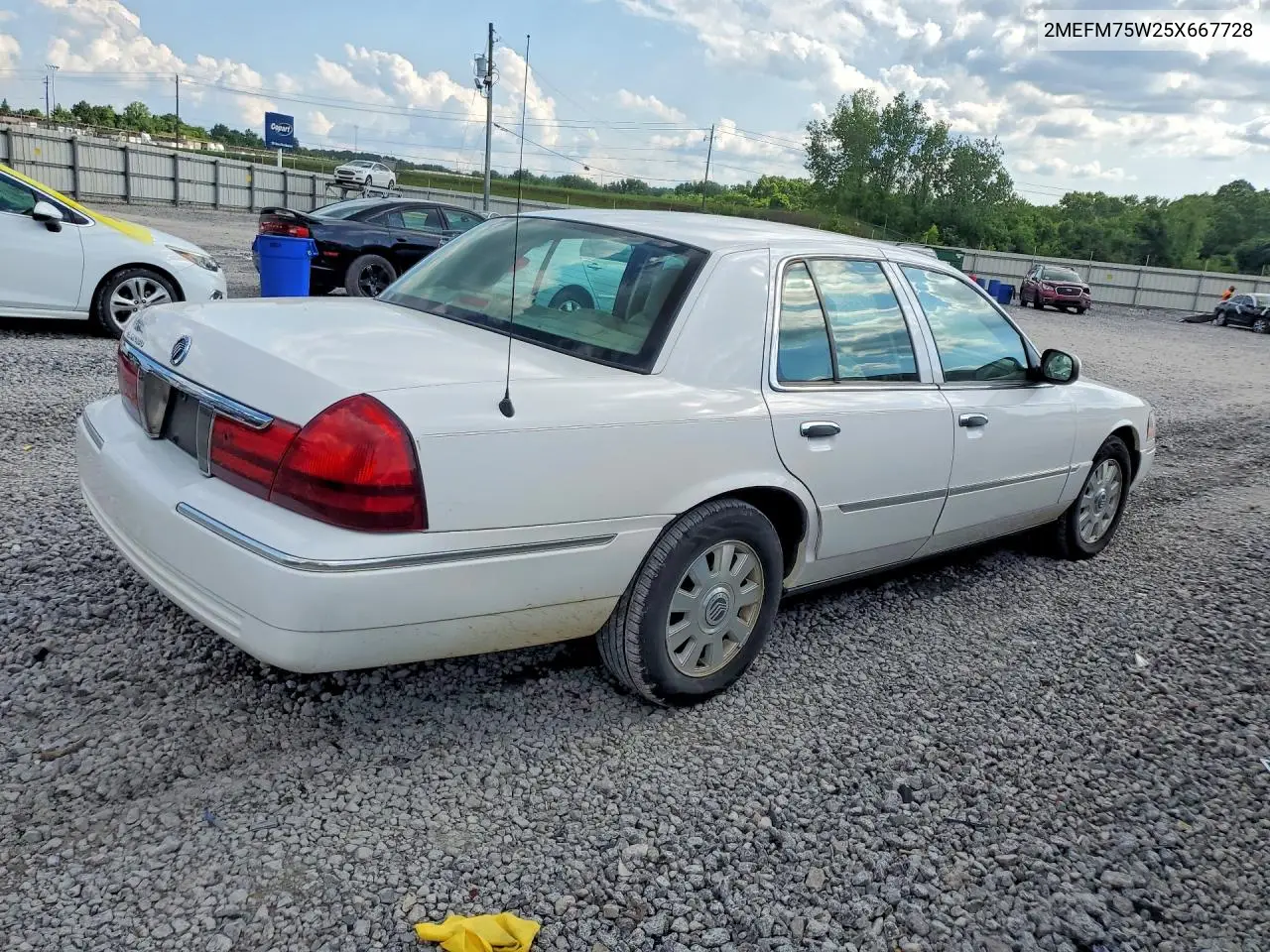 2005 Mercury Grand Marquis Ls VIN: 2MEFM75W25X667728 Lot: 55836516
