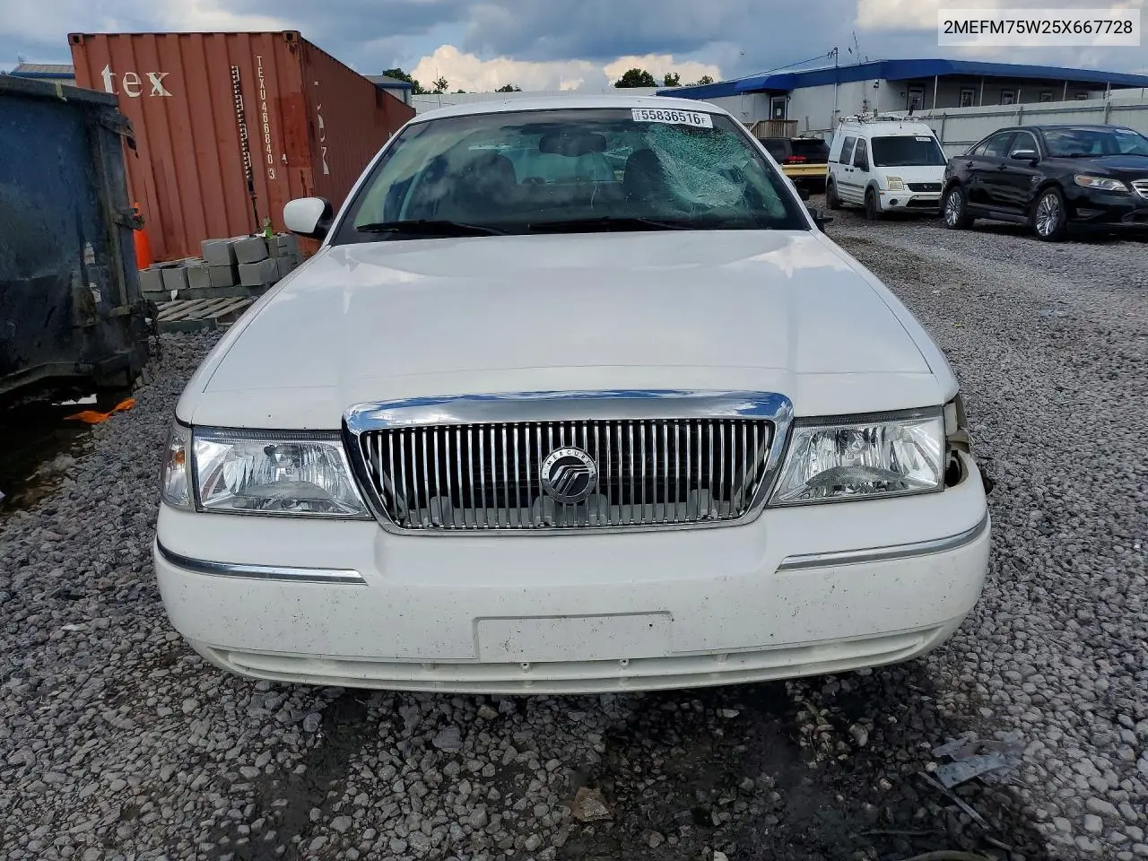 2005 Mercury Grand Marquis Ls VIN: 2MEFM75W25X667728 Lot: 55836516