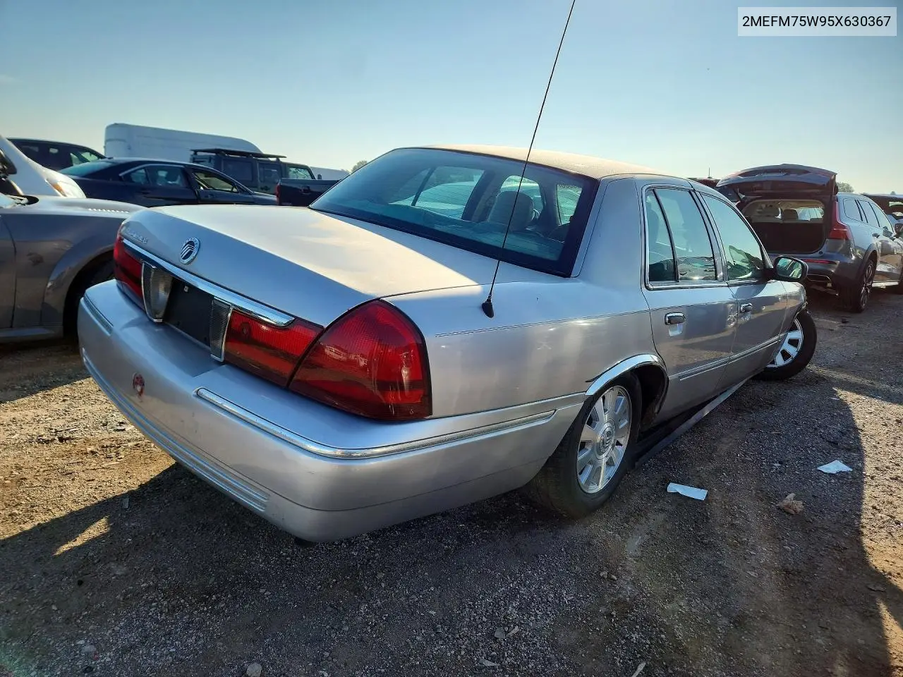 2005 Mercury Grand Marquis Ls VIN: 2MEFM75W95X630367 Lot: 59888606