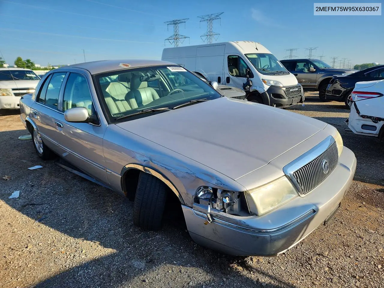 2005 Mercury Grand Marquis Ls VIN: 2MEFM75W95X630367 Lot: 59888606