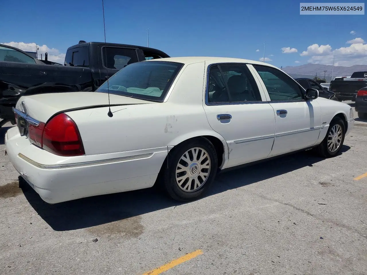 2005 Mercury Grand Marquis Ls VIN: 2MEHM75W65X624549 Lot: 60492106