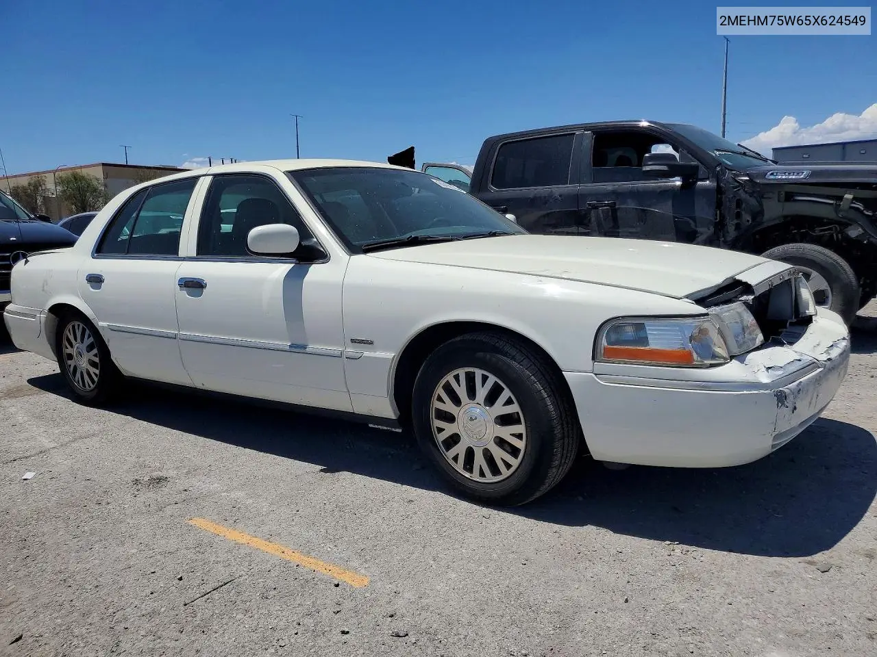 2005 Mercury Grand Marquis Ls VIN: 2MEHM75W65X624549 Lot: 60492106