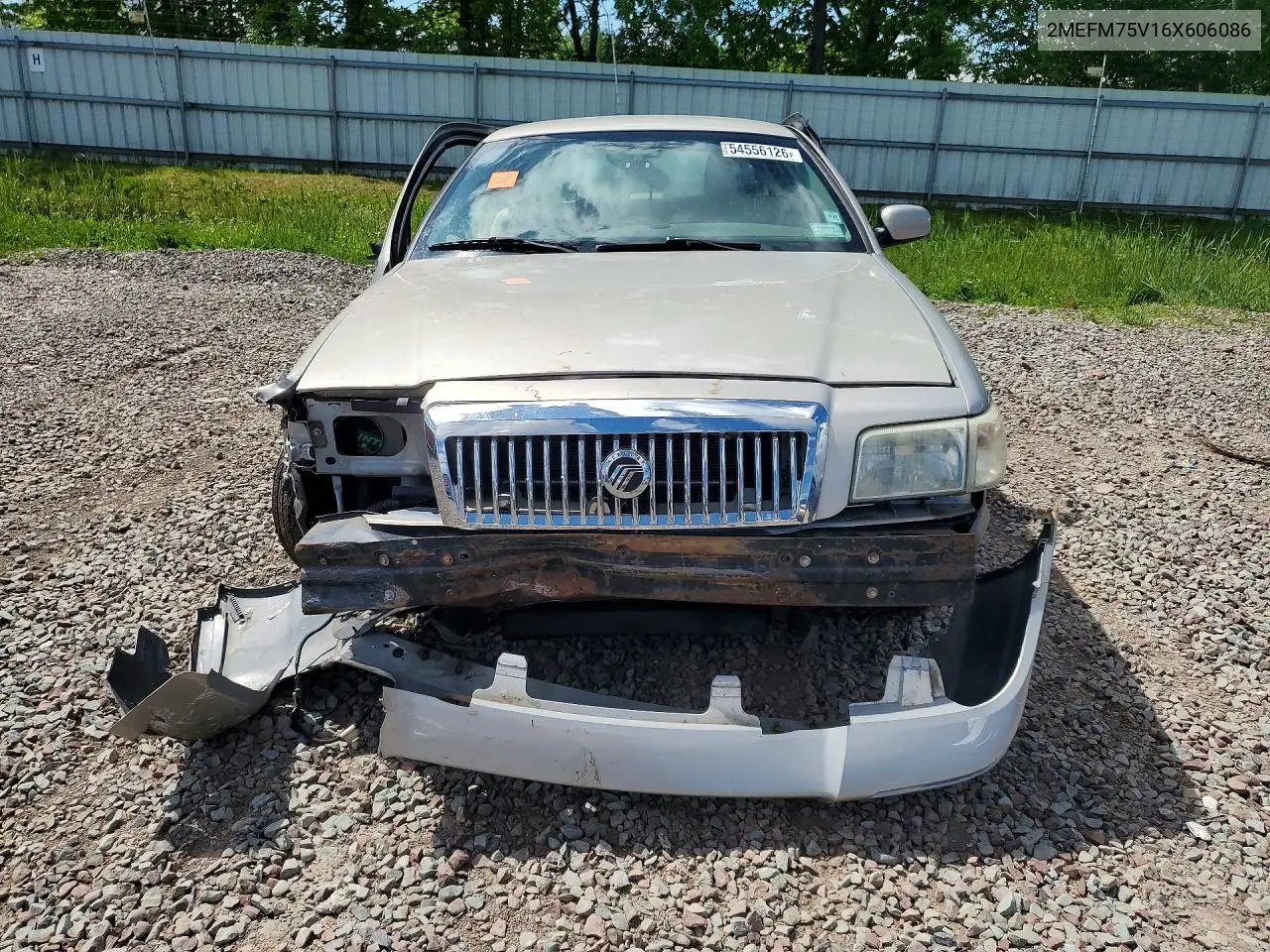 2006 Mercury Grand Marquis Ls VIN: 2MEFM75V16X606086 Lot: 54556126