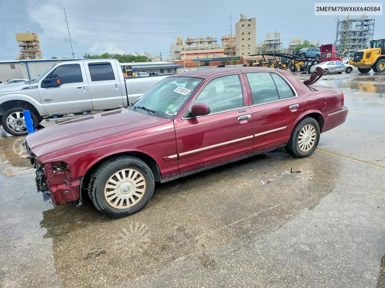 2006 Mercury Grand Marquis Ls VIN: 2MEFM75WX6X640584 Lot: 55168816