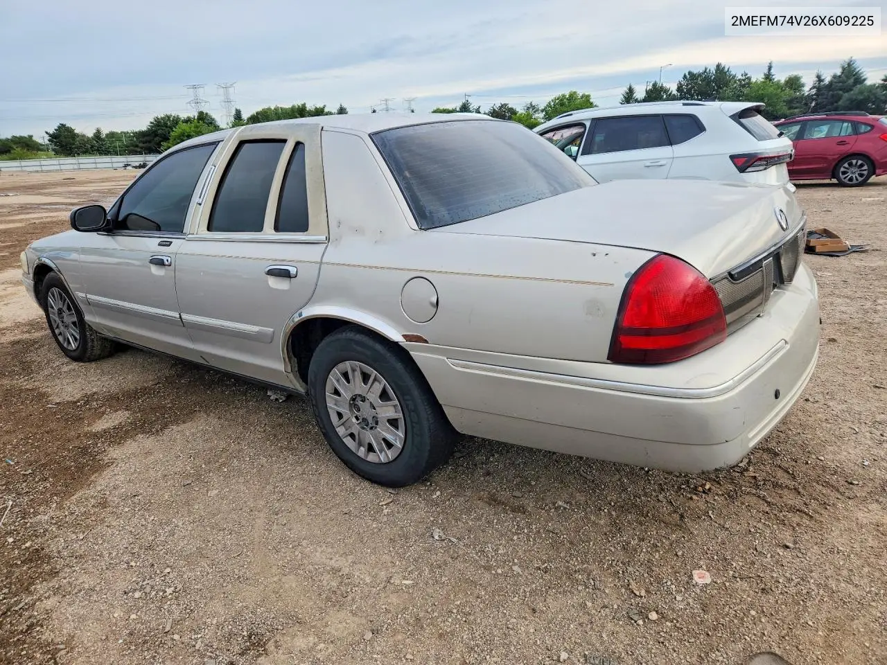 2006 Mercury Grand Marquis Gs VIN: 2MEFM74V26X609225 Lot: 58390326