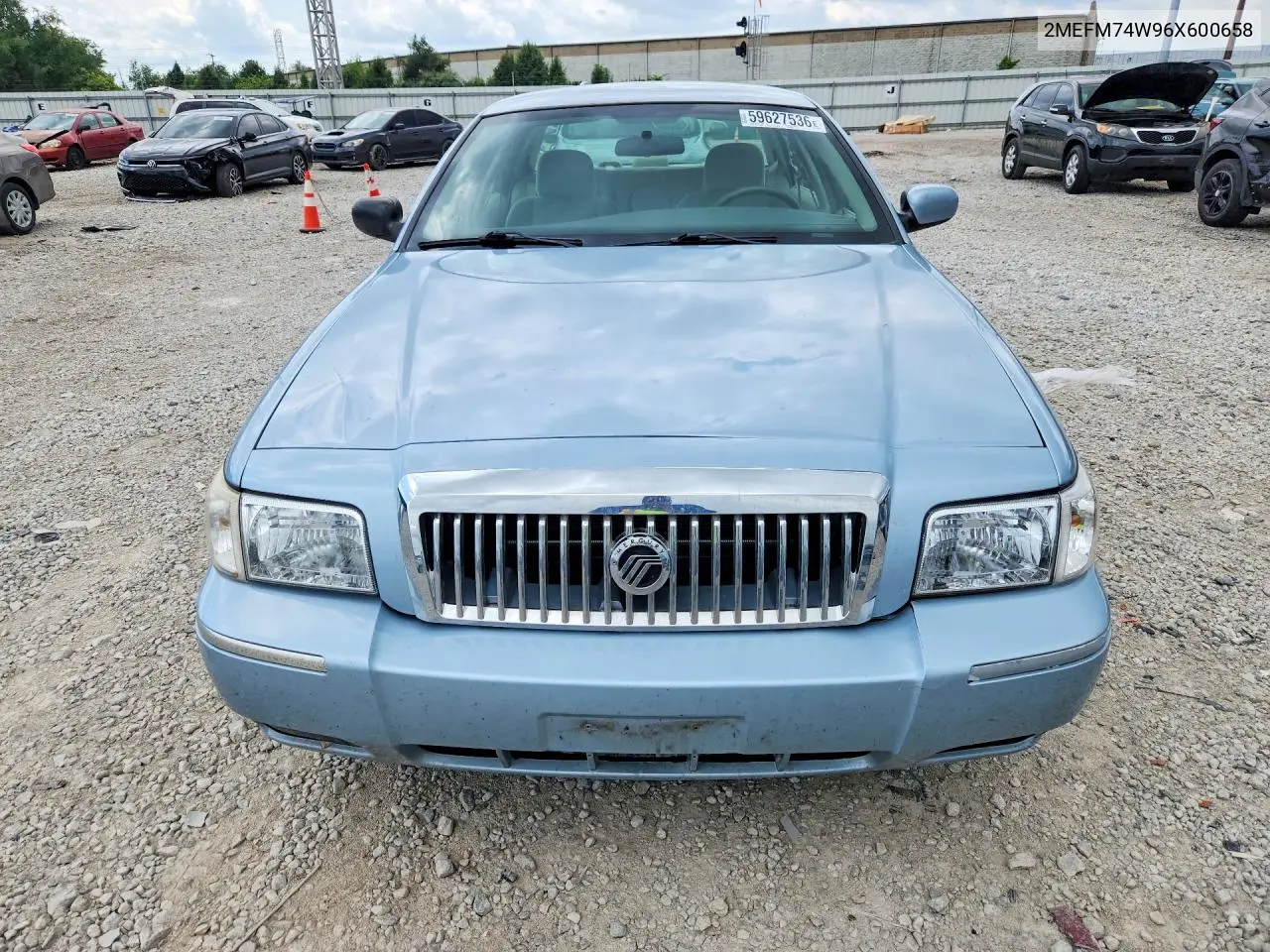 2006 Mercury Grand Marquis Gs VIN: 2MEFM74W96X600658 Lot: 59627536
