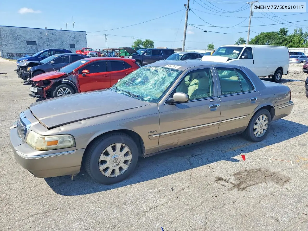 2006 Mercury Grand Marquis Ls VIN: 2MEHM75V56X610117 Lot: 59653046