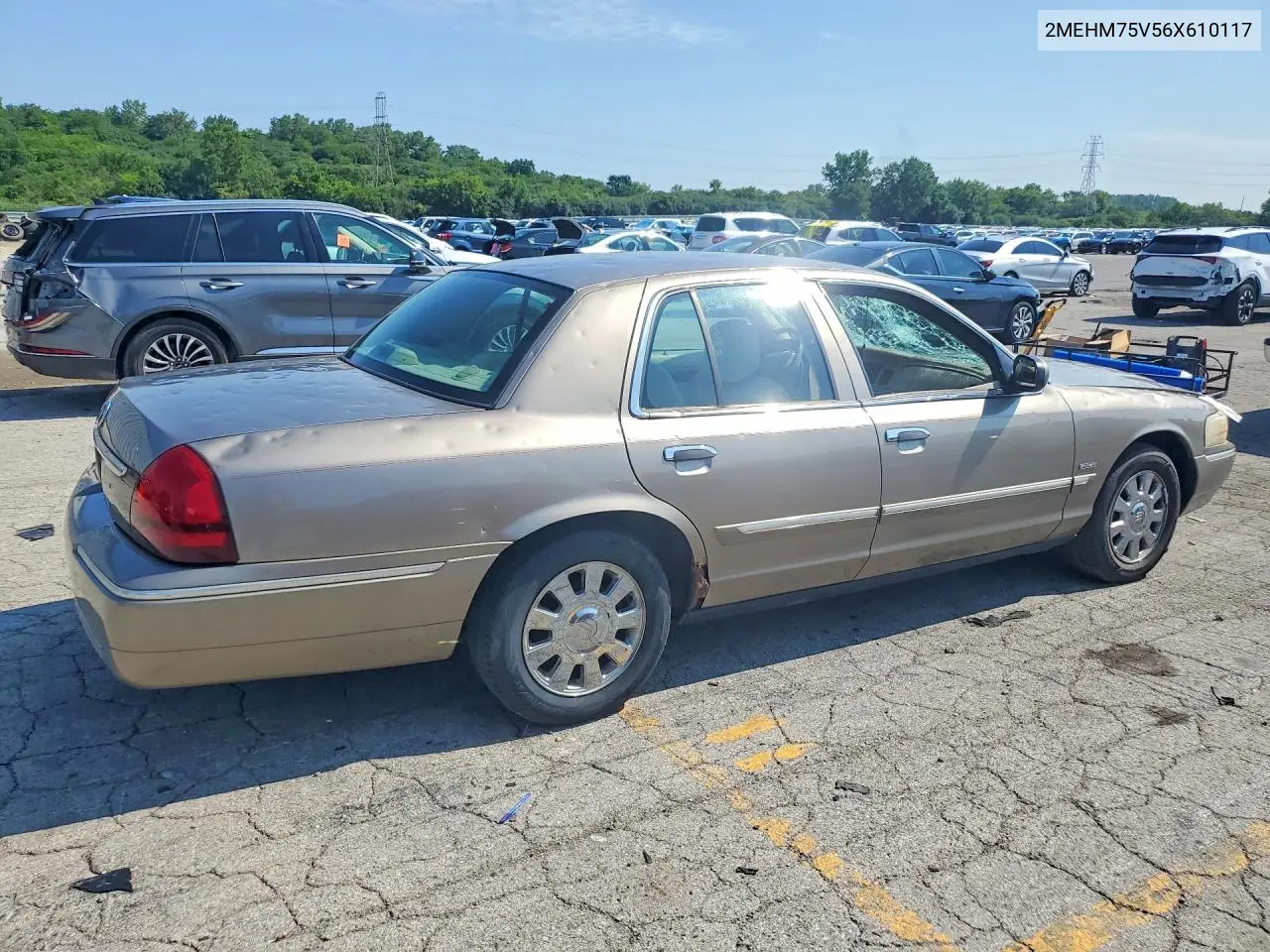 2006 Mercury Grand Marquis Ls VIN: 2MEHM75V56X610117 Lot: 59653046