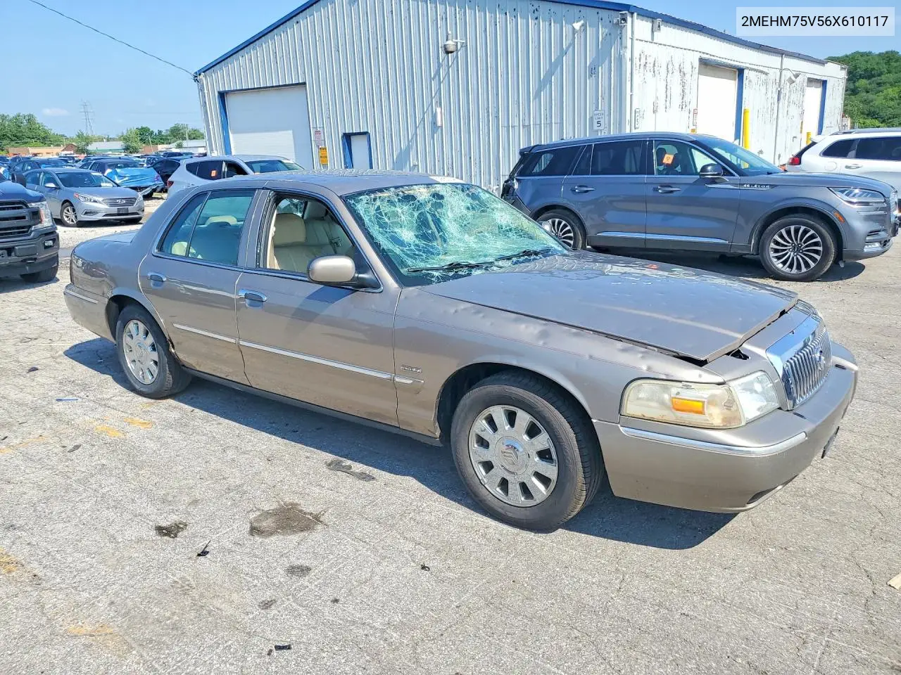 2006 Mercury Grand Marquis Ls VIN: 2MEHM75V56X610117 Lot: 59653046