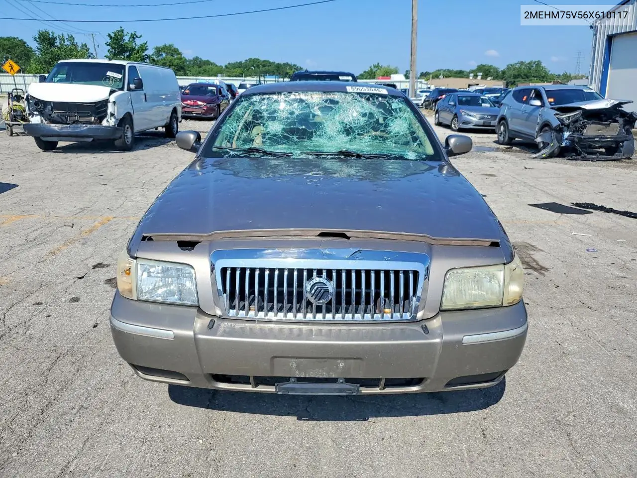 2006 Mercury Grand Marquis Ls VIN: 2MEHM75V56X610117 Lot: 59653046
