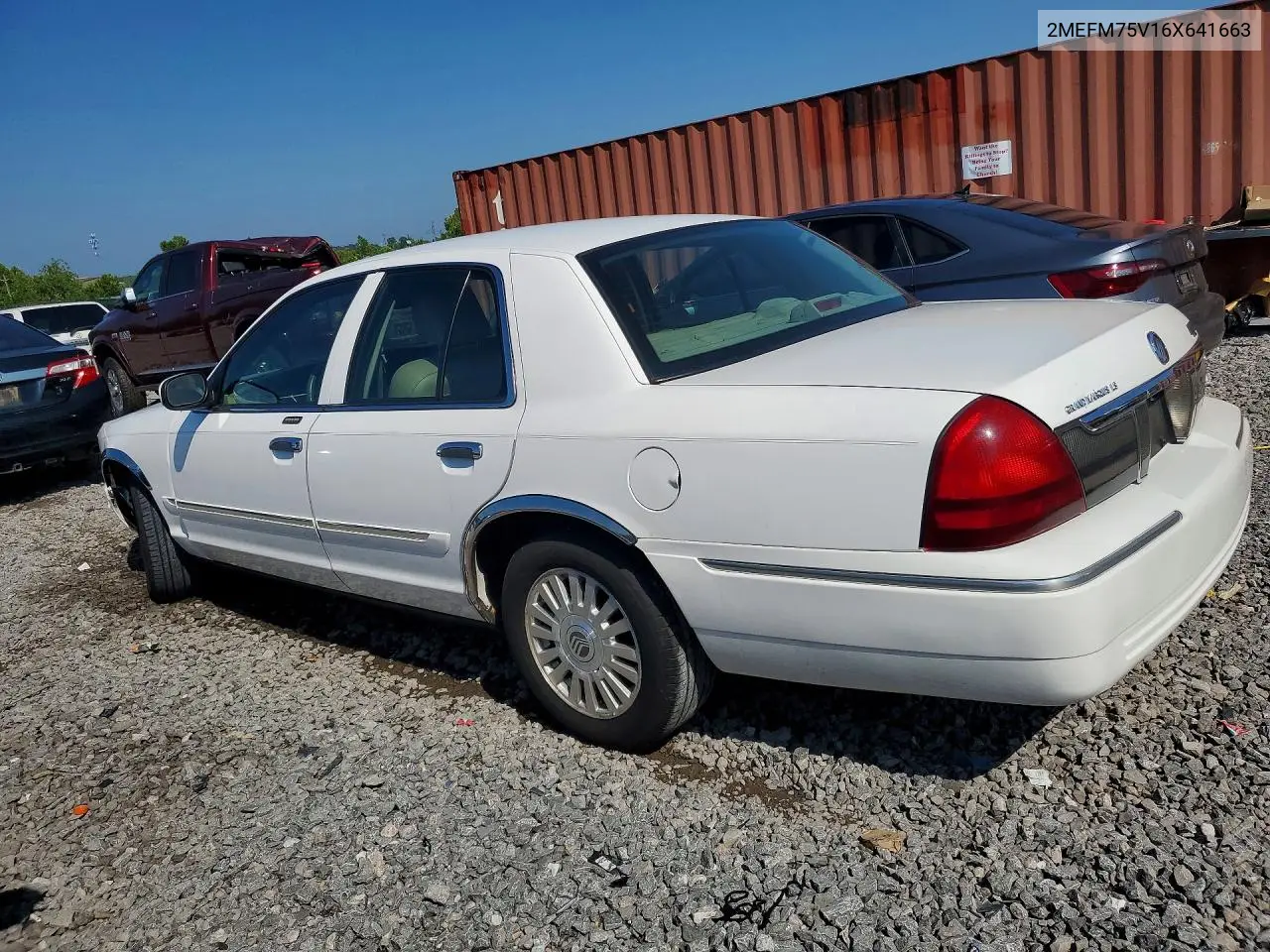 2006 Mercury Grand Marquis Ls VIN: 2MEFM75V16X641663 Lot: 59805756