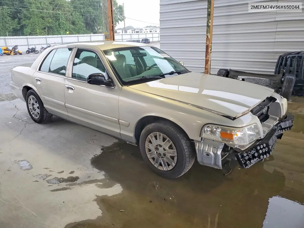 2006 Mercury Grand Marquis Gs VIN: 2MEFM74V56X650044 Lot: 60577536