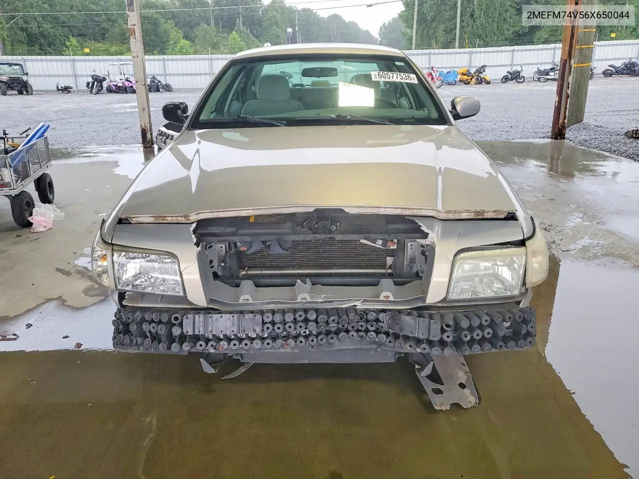 2006 Mercury Grand Marquis Gs VIN: 2MEFM74V56X650044 Lot: 60577536