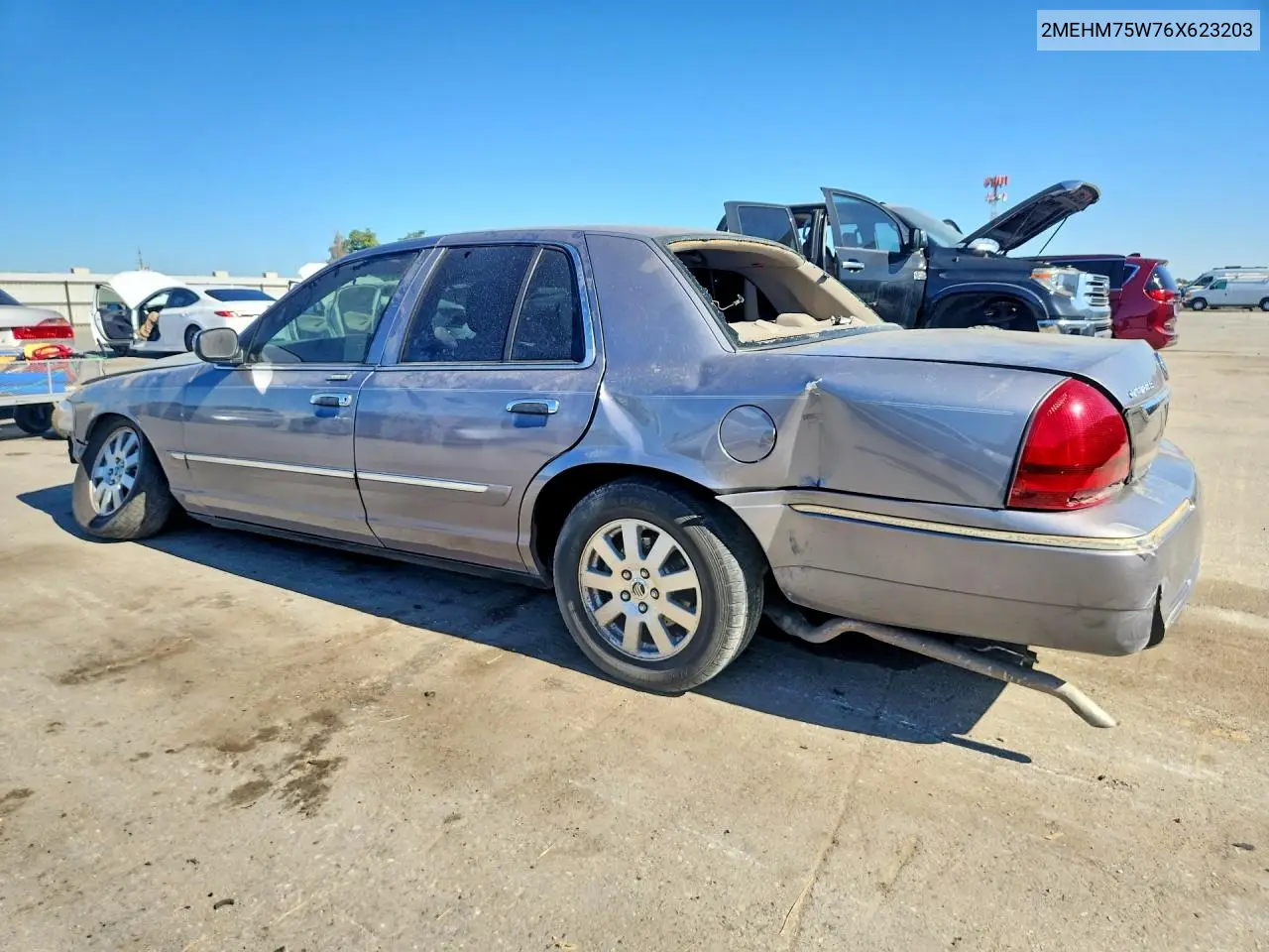 2006 Mercury Grand Marquis Ls VIN: 2MEHM75W76X623203 Lot: 85772725