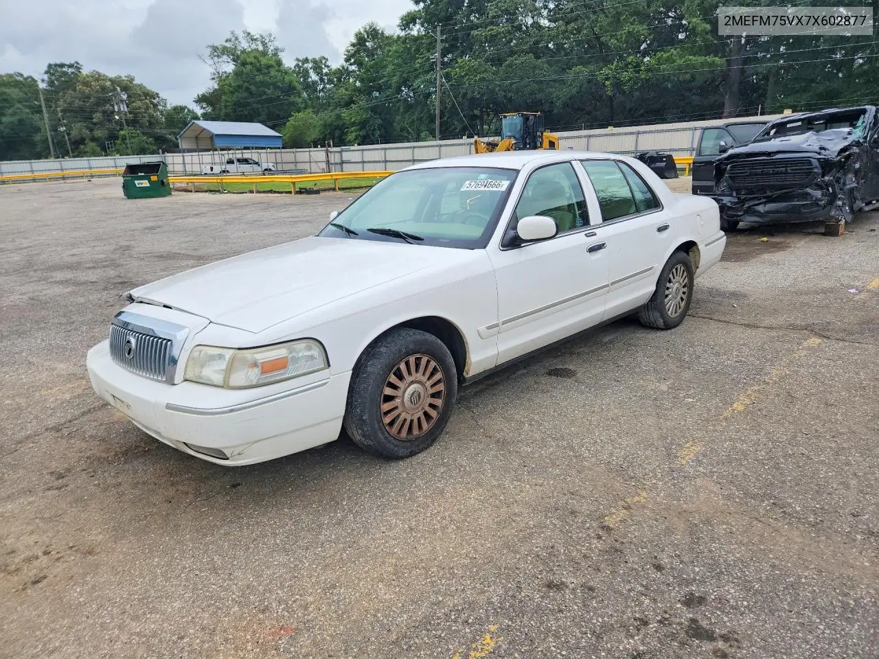 2007 Mercury Grand Marquis Ls VIN: 2MEFM75VX7X602877 Lot: 57694666