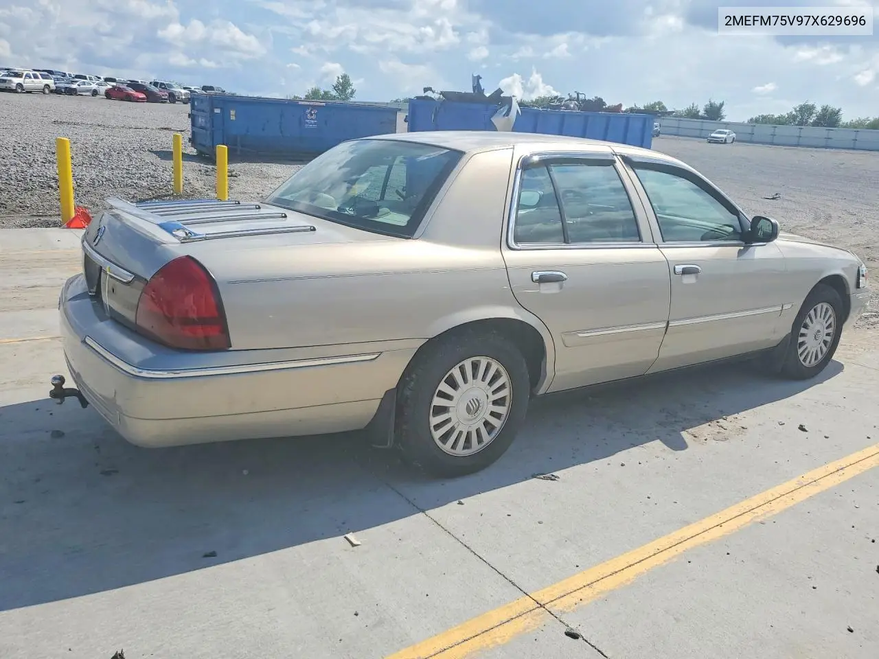 2007 Mercury Gr Marquis VIN: 2MEFM75V97X629696 Lot: 58808586