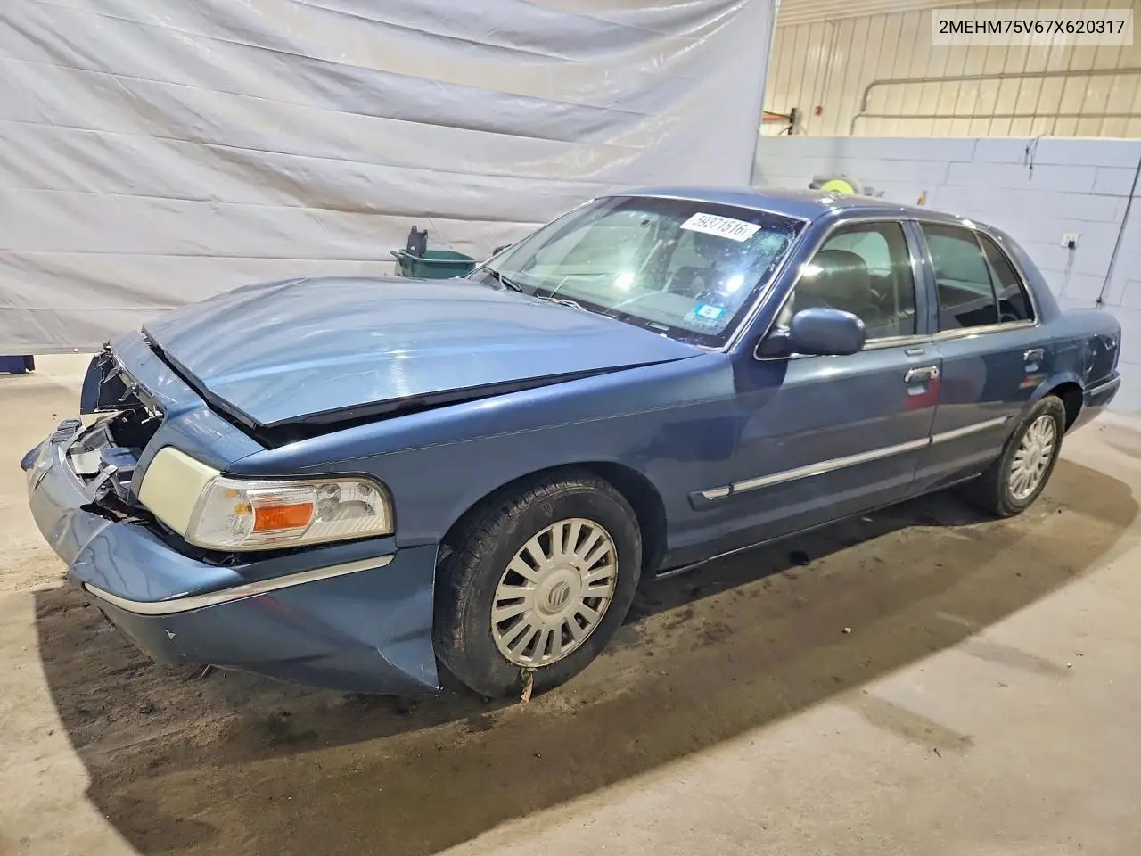 2007 Mercury Grand Marquis Ls VIN: 2MEHM75V67X620317 Lot: 59371516