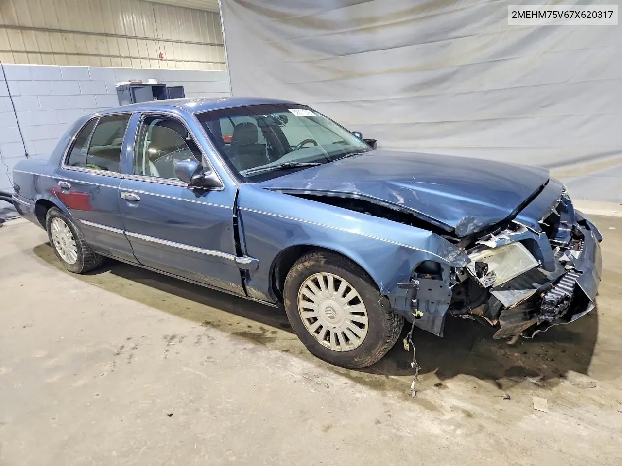 2007 Mercury Grand Marquis Ls VIN: 2MEHM75V67X620317 Lot: 59371516