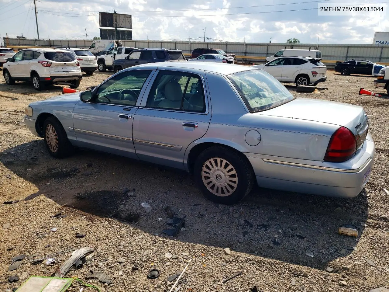 2008 Mercury Grand Marquis Ls VIN: 2MEHM75V38X615044 Lot: 56876606