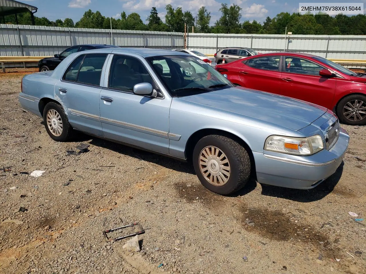 2008 Mercury Grand Marquis Ls VIN: 2MEHM75V38X615044 Lot: 56876606