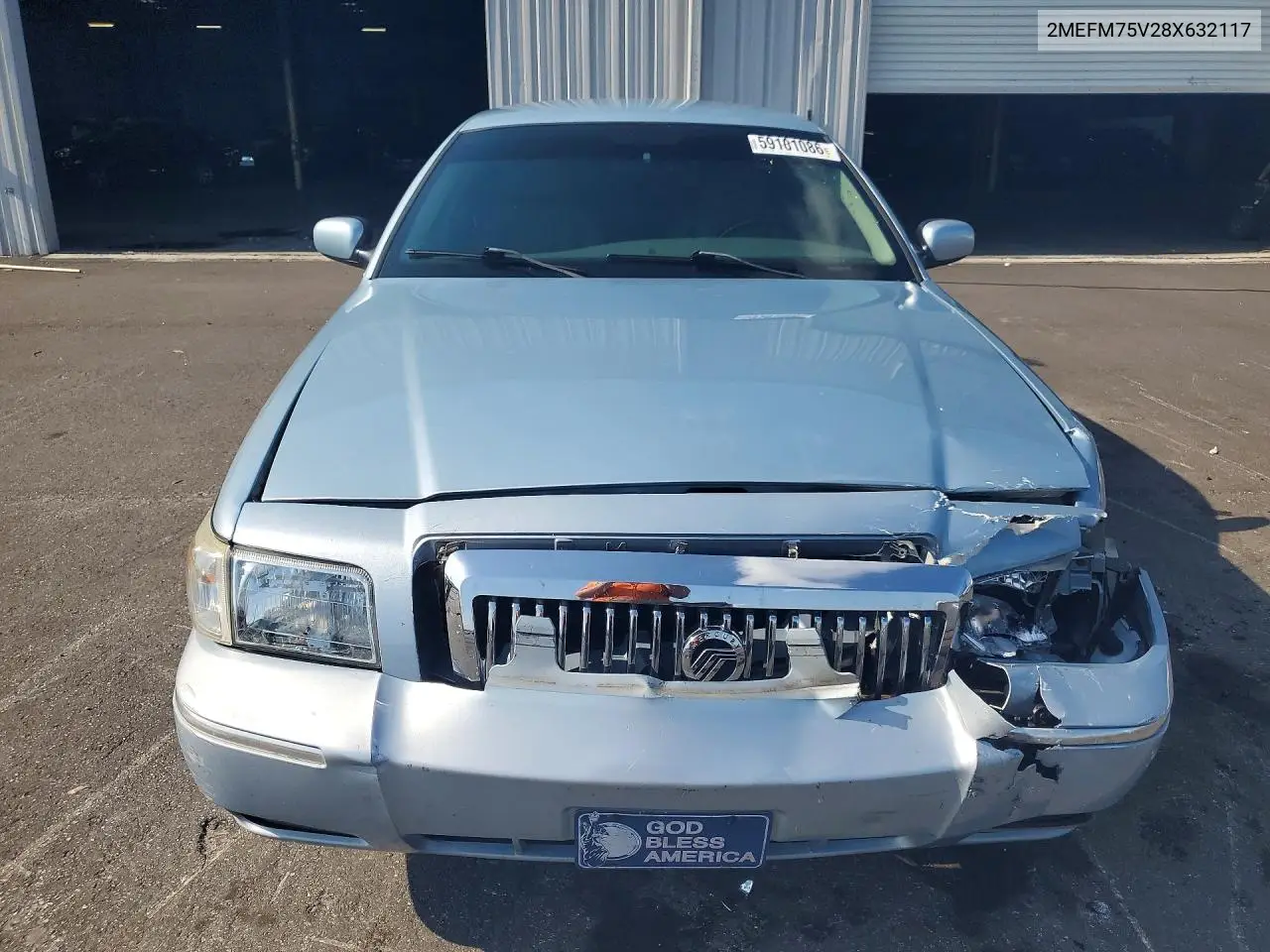 2008 Mercury Grand Marquis Ls VIN: 2MEFM75V28X632117 Lot: 59101086