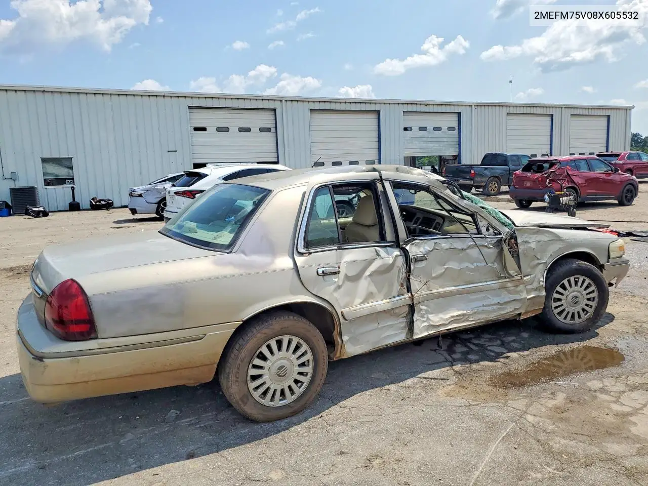 2008 Mercury Grand Marquis Ls VIN: 2MEFM75V08X605532 Lot: 59286146