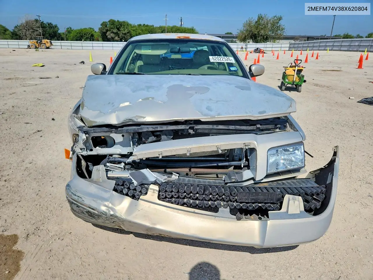 2008 Mercury Grand Marquis Gs VIN: 2MEFM74V38X620804 Lot: 62022526