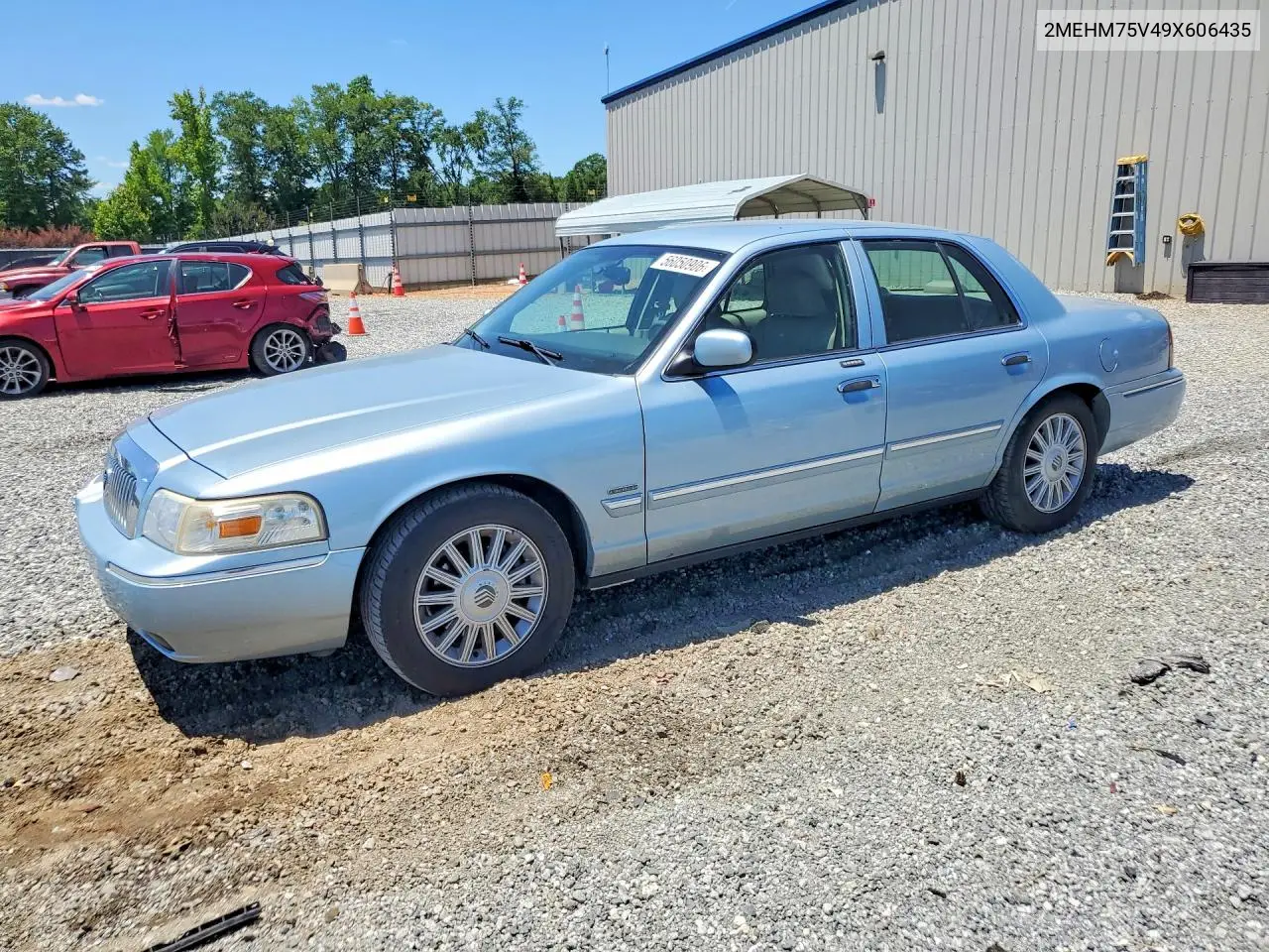 2009 Mercury Grand Marquis Ls VIN: 2MEHM75V49X606435 Lot: 56050906