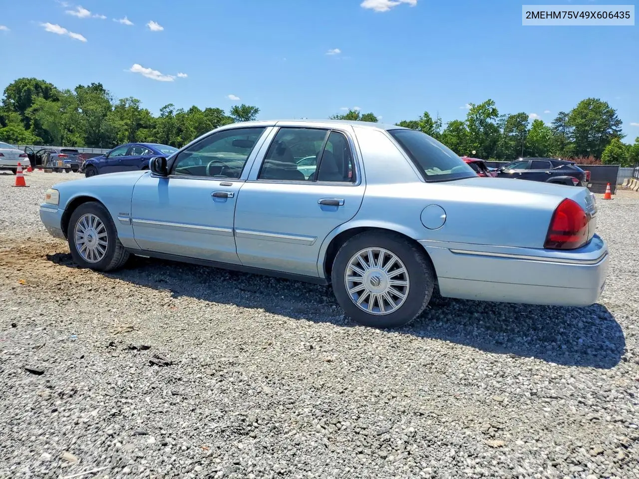 2009 Mercury Grand Marquis Ls VIN: 2MEHM75V49X606435 Lot: 56050906