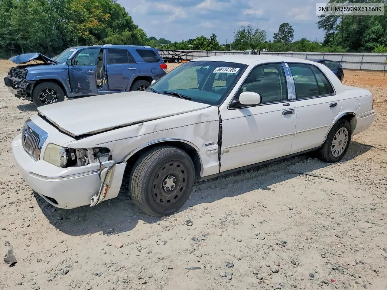 2009 Mercury Grand Marquis Ls VIN: 2MEHM75V39X615689 Lot: 56114166