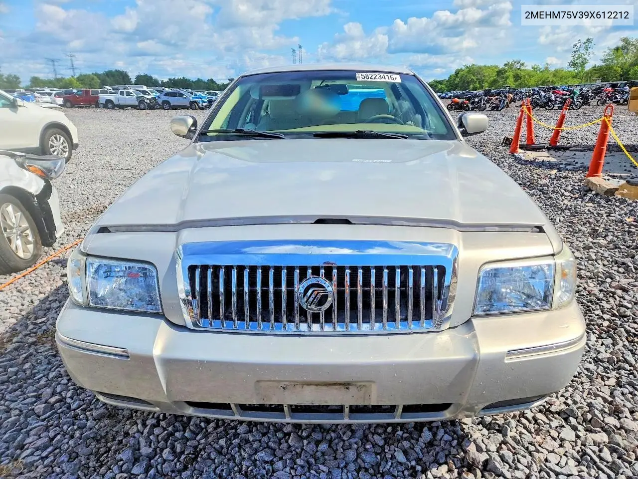 2009 Mercury Grand Marquis Ls VIN: 2MEHM75V39X612212 Lot: 58223416