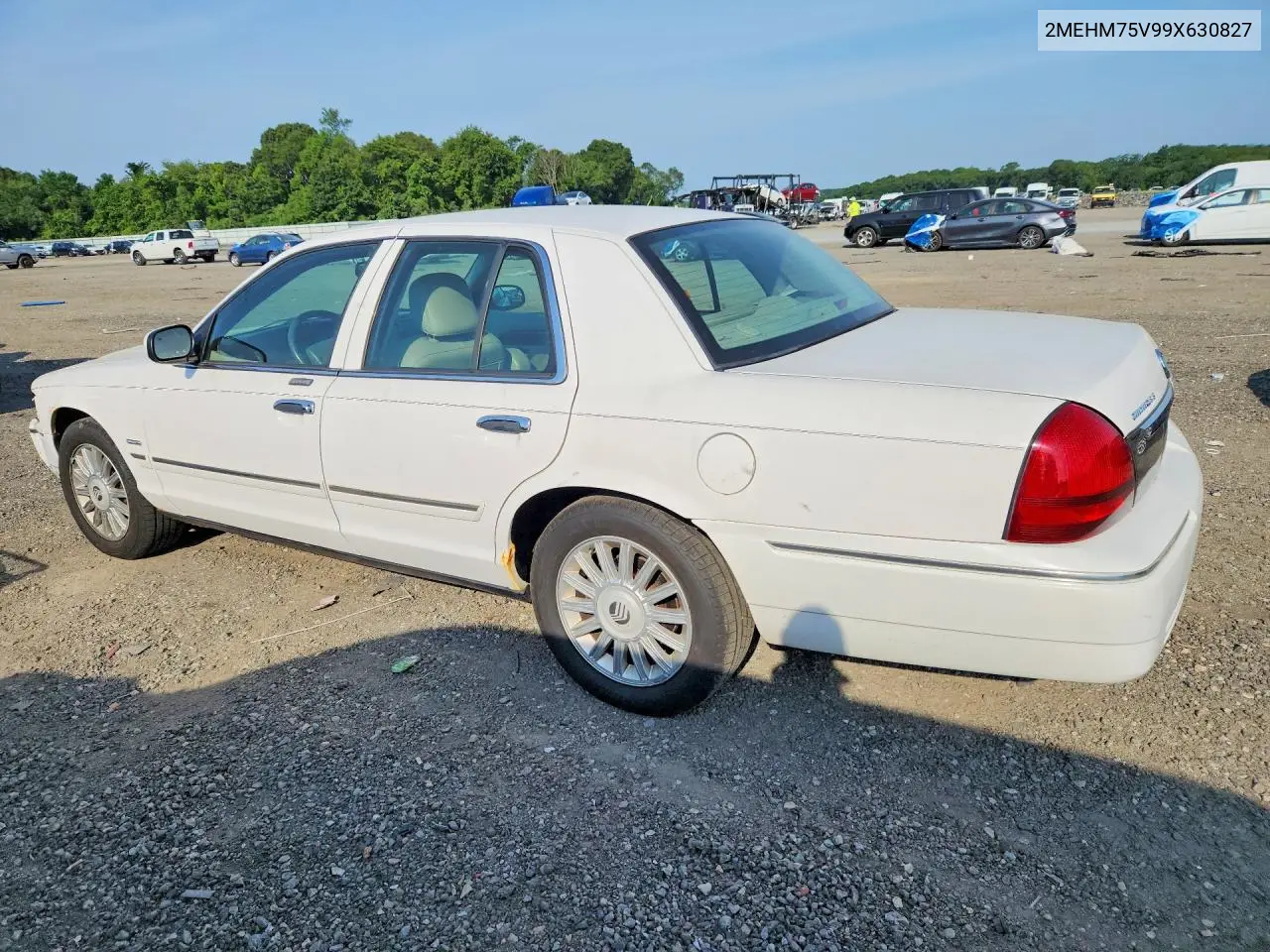 2009 Mercury Grand Marquis Ls VIN: 2MEHM75V99X630827 Lot: 59773666