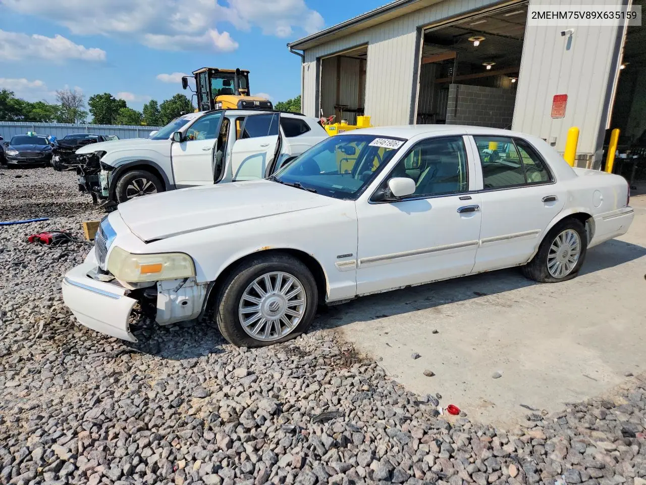 2009 Mercury Grand Marquis Ls VIN: 2MEHM75V89X635159 Lot: 60461906