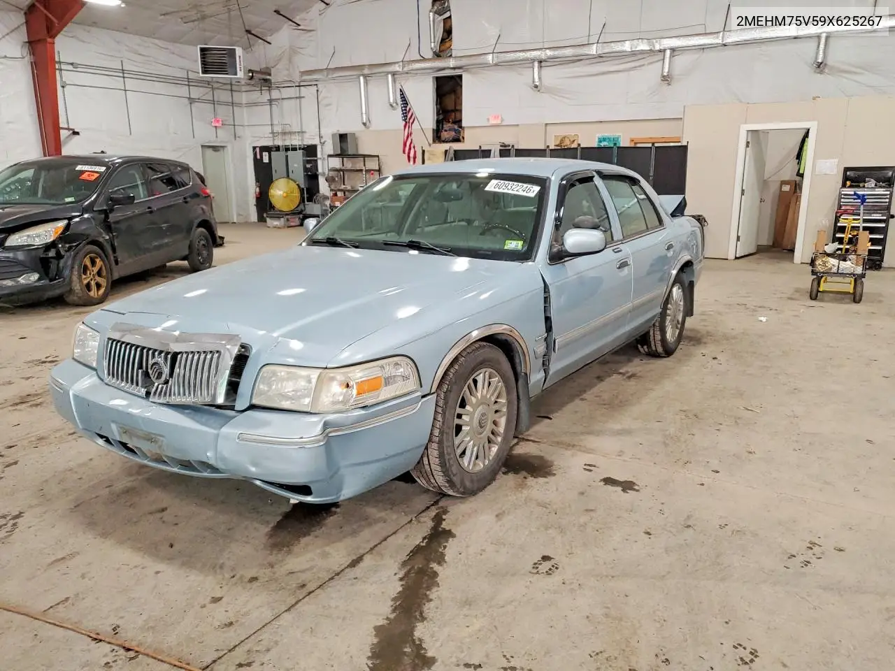 2009 Mercury Grand Marquis Ls VIN: 2MEHM75V59X625267 Lot: 60932246