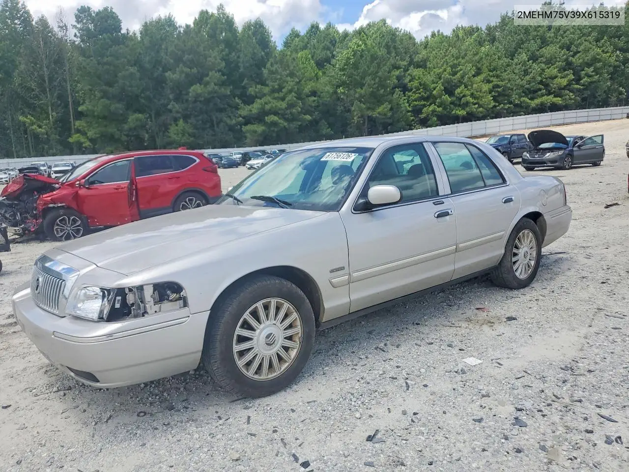 2009 Mercury Grand Marquis Ls VIN: 2MEHM75V39X615319 Lot: 61756126